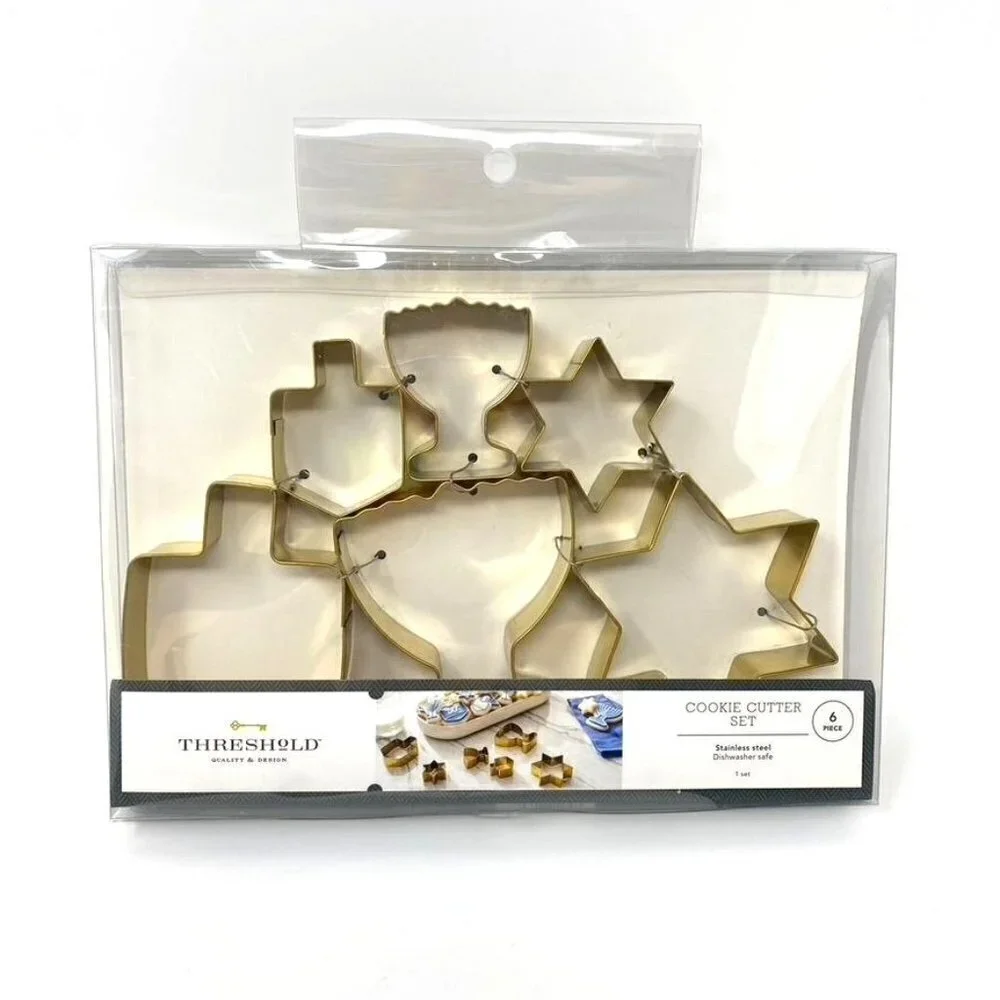 Target Threshold™ Brass Cookie Cutter Set Hanukkah Stainless Steel